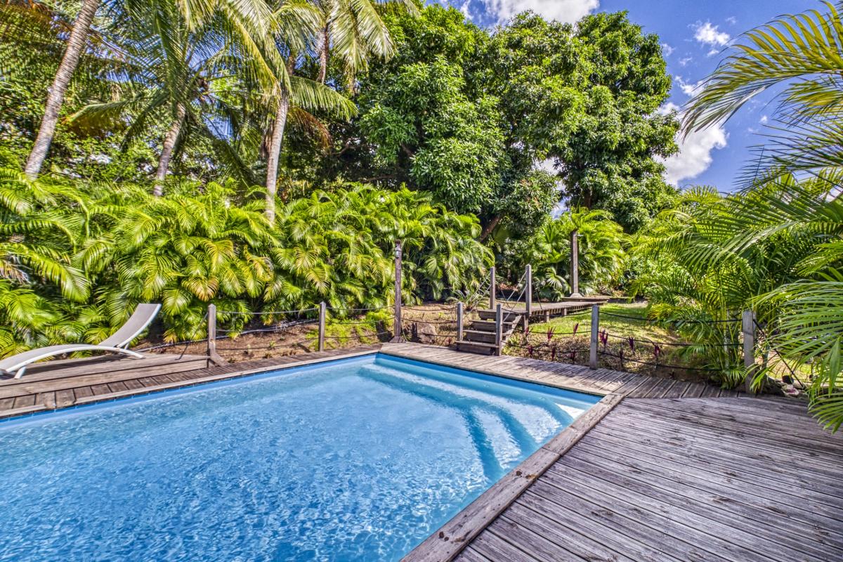 9.Location villa piscine plage Grande Anse 200m Deshaies Guadeloupe